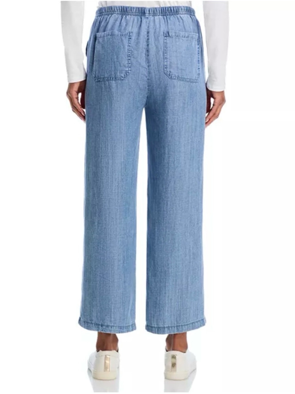 NWT Splendid Angie Indigo Crop Wide Leg Denim Pant - Picture 3 of 9